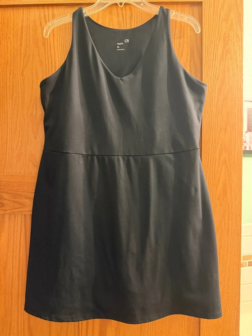 GAP Black Sleeveless V-Neck Skort Dress - Picture 1 of 3